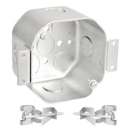 Southwire Electrical Box, 20 cu in, Octagon Box Type, Steel, Octagon Shape 54171-OW